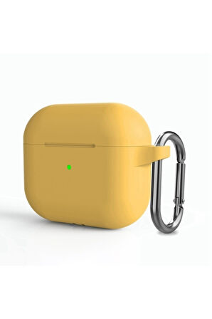 Uyumlu Airpods 3. Nesil Uyumlu Silikon Koruma Kılıf Pembe