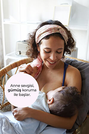 Koruyucu Gümüş Göğüs Ucu Kapakları Large