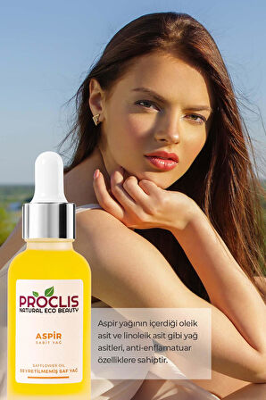 %100 Doğal Sabit Aspir Yağı 30 ml