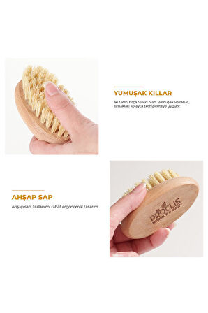 Doğal At Kılı Tırnak Fırçası, %100 Doğal  Vegan Tırnak Fırçası