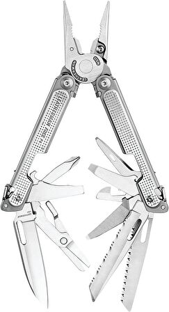 Leatherman Free P4 Multitool Yetişkin, Gri, Tek Beden