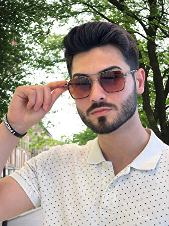 0039 Brown/Brown 54 Olivier Philippe Güneş Gözlüğü