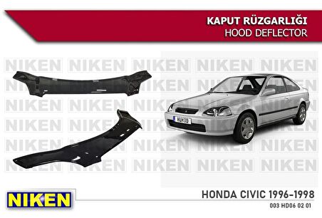 Honda Civic Kaput Rüzgarlığı Koruyucu 1996-1998 arası