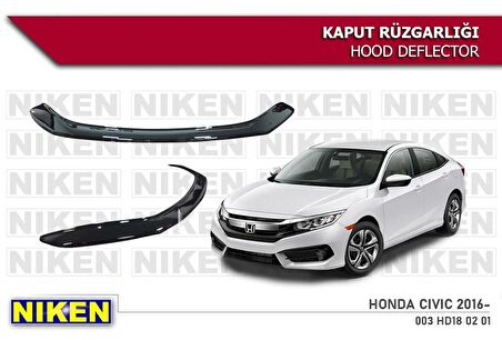 Honda Civic fc5 Kaput Rüzgarlığı Koruyucu 2016 sonrası