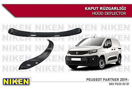 Peugeot Rifter Kaput Rüzgarlığı Koruyucu 2018 sonrası