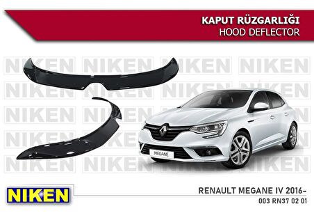 Renault Megane 4 Kaput Rüzgarlığı Koruyucu 2016 sonrası