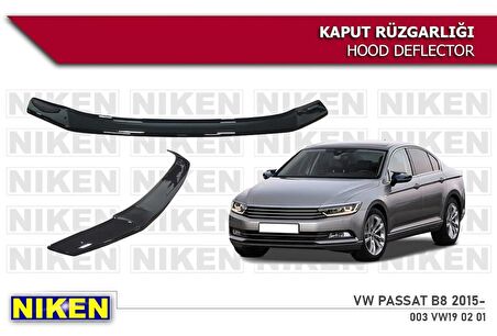 Vw Passat B8 Kaput Rüzgarlığı Koruyucu 2015 sonrası