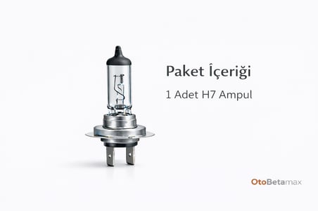 Inwells H7 12V 55W Standart Oto Ampulü - Far ve Sis Ampulü - 1 Adet