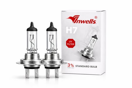 Inwells H7 12V 55W Standart Oto Ampulü - Far ve Sis Lambası - 2 Adet