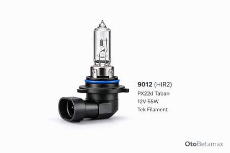 Inwells HIR2 9012 12V 55W Standart Oto Ampulü - Far ve Sis Lambası - 1 Adet