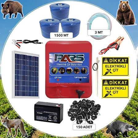 Pars Elektrikli Çit Ayı-Domuz Kovucu Eco Set 1500