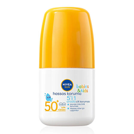 Nivea Sun Kids Spf50+ Hassas Koruma Güneş Koruyucu Roll-on 50 ml