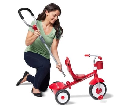 Radio Flyer 4'ü 1 Arada Çocuk Bisikleti ve Üç Tekerlekli Bisiklet - Kırmızı