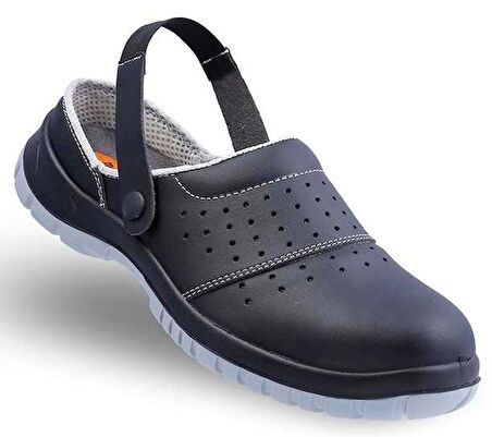 Mekap Slipper 210-03 S1 Siyah Sandalet Çelik Burun Jeriko Taban