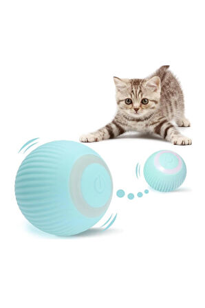 Akıllı Kedi Topu, Kendinden Hareketli Kedi Oyuncağı, Interaktif Kedi Köpek Topu, Kedi Topu