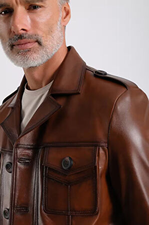 Eduardo Erkek Deri Mont