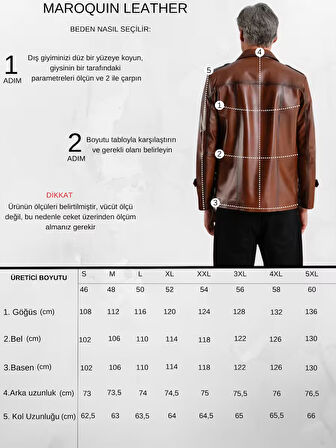 Eduardo Erkek Deri Mont