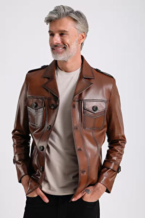 Eduardo Erkek Deri Mont