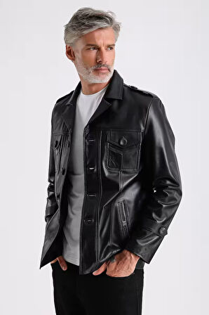 Eduardo Erkek Deri Mont