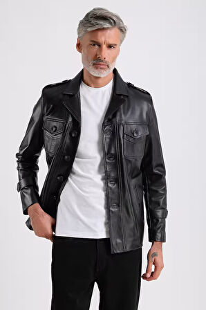 Eduardo Erkek Deri Mont