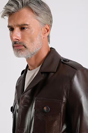 Eduardo Erkek Deri Mont