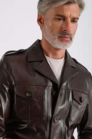 Eduardo Erkek Deri Mont