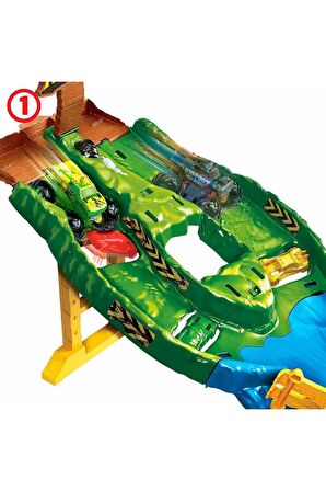 Hot Wheels Canavar Kamyonlar Yıkıcı Yarış Pisti Hgv12 Hot Wheels Monster Trucks Kamyon Yıkıcı Set