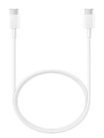 SAMSUNG 15W PD Type-C to Type-C 3A Kablo Hızlı Şarj Kablosu Beyaz 1metre EP-T1510XWEGWW