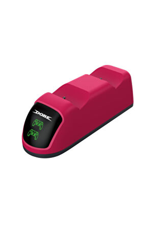 Ps5 Uyumlu Dualsense Şarj Istasyonu Ps5 Dualsense Charging Dock Stardust Kırmızı Çift Şarj