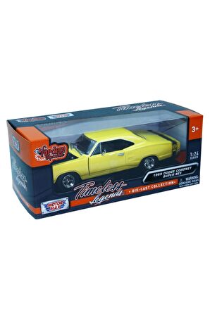Motormax 1:24 1969 Dodge Coronet Super Bee Model Araba Klasik Eski Arabalar Kapılar Açılır