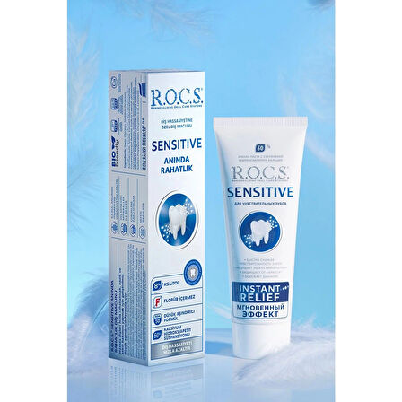 R.o.c.s. Sensitive Hassasiyete Karşı Florürsüz Diş Macunu 75ml