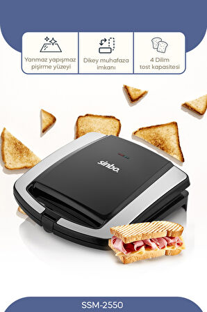 Sinbo SSM-2550 Tost Makinesi