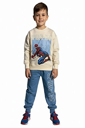 Örümcek Adam Mavi Renk Erkek Çocuk Eşofman Takım