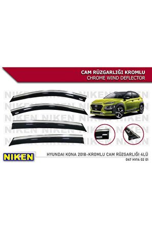 Hyundai Kona Kromlu Cam Rüzgarlığı 2018 Sonrası Uyumlu 047hy140201
