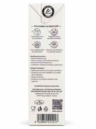 Richs Versatie Savort & Sweet Krema %35 Yağlı 1 L
