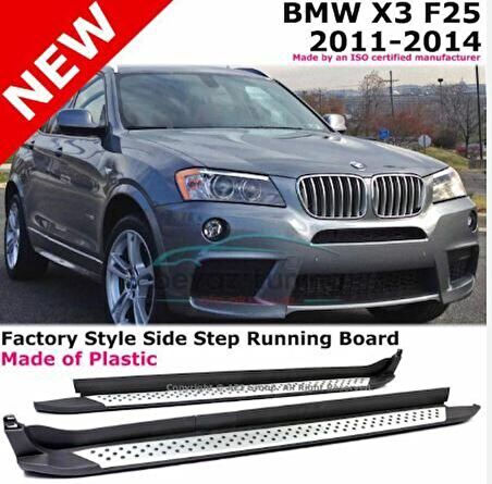 Bmw x3 yan basamak koruma 2011-2017 oem tip