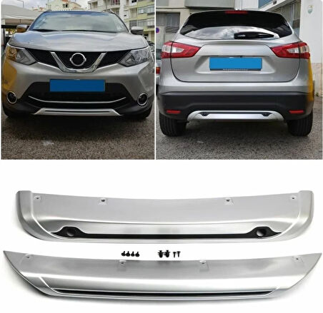 Nissan Qashqai ön arka tampon koruması difüzör 2014-2018 Arası