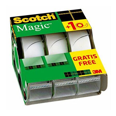 Scotch® 8-1975 c3/2 Magic Bant, Kesicili, 2 Bant ve 1 Yedek