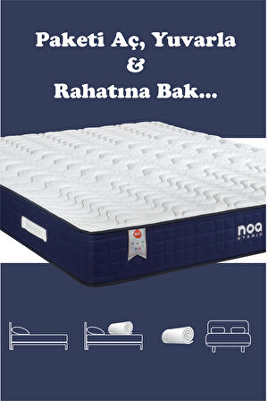 Noa Yatak ERGO Anti Statik Örme Kumaşlı Full Ortopedik Visco Sünger Yatak 90x200