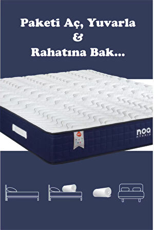 Noa Yatak  ERGO Anti Statik Örme Kumaşlı Full Ortopedik Visco Sünger Yatak 120x200