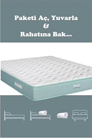 Noa Yatak ELITE Anti Statik Örme Kumaşlı Ultra Ortopedik Lateks Sünger Yatak 100x200cm