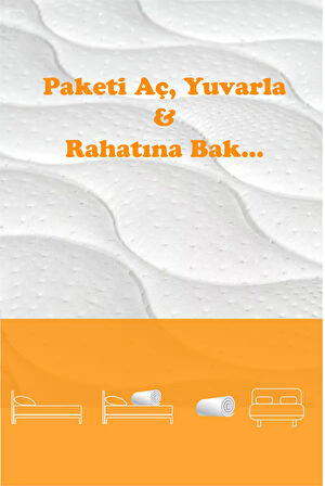 Noa Yatak GALAXY Power Sleep Örme Yıkanabilir Kumaşlı Ultra Ortopedik Visco Sünger Yatak 140x200
