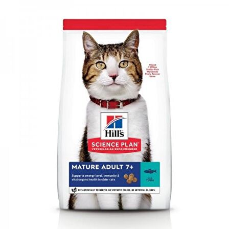 Hill's Mature +7 Yaşlı Tuna Balıklı Kedi Kuru Maması 1.5 Kg