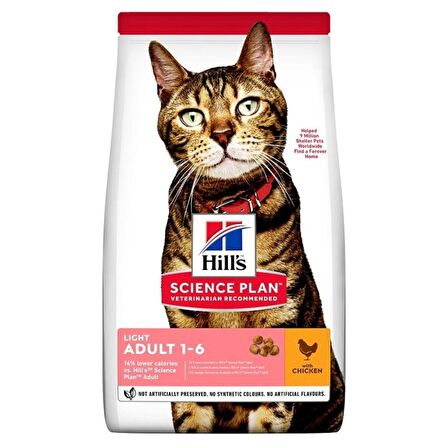 Hill's Light Tavuk Etli Yetişkin Kedi Maması 3 Kg