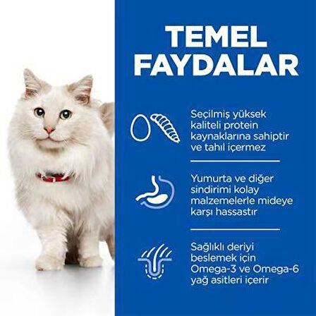 Hill's SCIENCE PLAN Hypoallergenic Yumurta ve Böcek Proteinli Yetişkin Kedi Maması 7 Kg