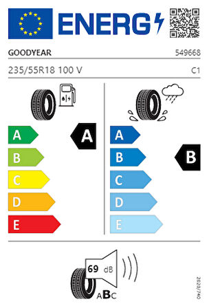 235/55 R18 100V Eagle F1 Asymmetric 5 Oto Yaz Lastiği (Üretim Yılı: 2023)