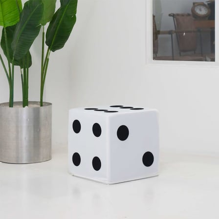 Missidea Zar Tasarım Puf Beyaz 33x33 cm Çocuk Oturma Minderi Blok Sünger