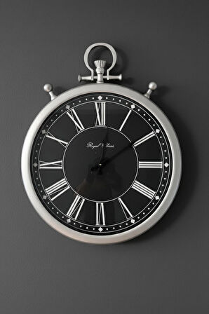 Radyal Çark Mekanizmalı Lüks Duvar Saati (55x55cm)