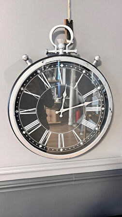 Radyal Çark Mekanizmalı Lüks Duvar Saati (55x55cm)