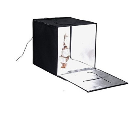 Pdx 80x80 CM Profesyonel Lüx Led Işıklı Ürün Çekim Çadırı